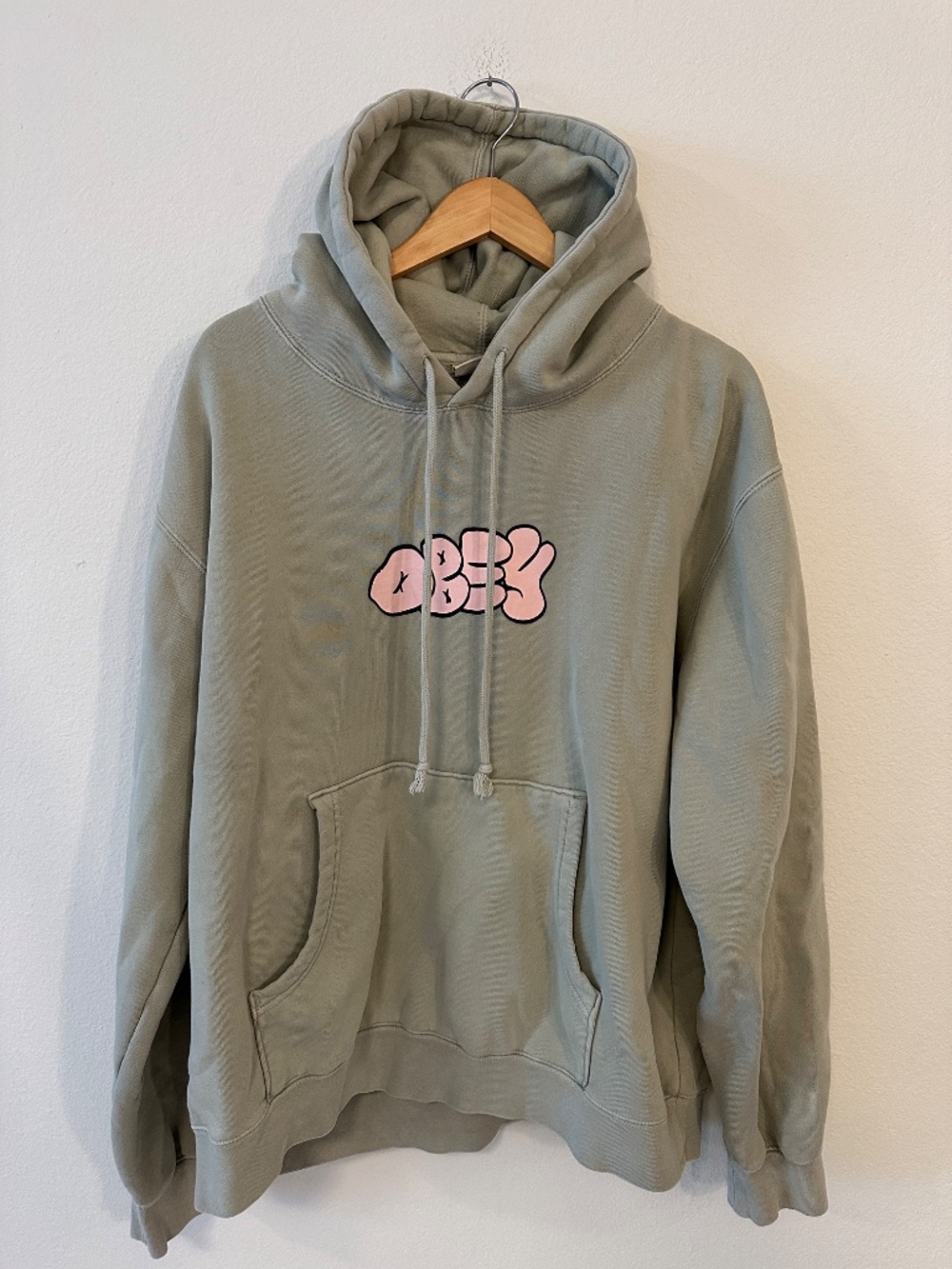 OBEY Apocalypse Energy Graphic Hoodie Cucumber Green Men's XL